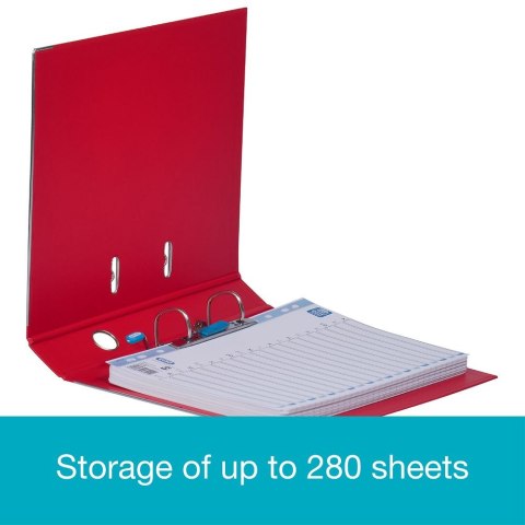 Elba Segregator dźwigniowy 5 cm Pro+ A4 50mm czerwony Elba (100202105)