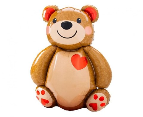 Godan Balon foliowy Miś z serduszkiem, 48x65cm Godan (FG-TEF2)