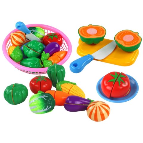 Lean Artykuły kuchenne Zestaw Warzyw na Rzepy W Koszyczku 8 Szt Talerzyk Nóż Lean (17341)