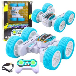 Lean Samochód Auto Terenowe Akrobatyczne Zdalnie Sterowane 360° Niebieskie 1:32 Lean (28831)