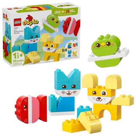 Lego Klocki konstrukcyjne Duplo Kreatywne zwierzaki 3 w 1 Lego (10477)