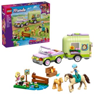Lego Klocki konstrukcyjne Friends Przyczepa z koniem i źrebaczkiem Lego (42695)