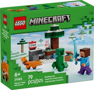 Lego Klocki konstrukcyjne Minecraft Przygoda Steve'a w tajdze Lego (21583)