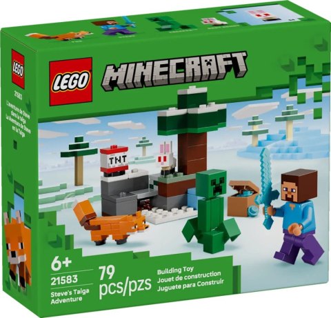 Lego Klocki konstrukcyjne Minecraft Przygoda Steve'a w tajdze Lego (21583)