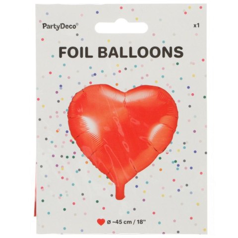 Partydeco Balon foliowy Serce 18cal Partydeco (FB9M-007)