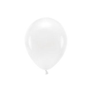 Partydeco Balon gumowy Pastel Eco Balloons biały 260mm Partydeco (ECO26P-008-10)