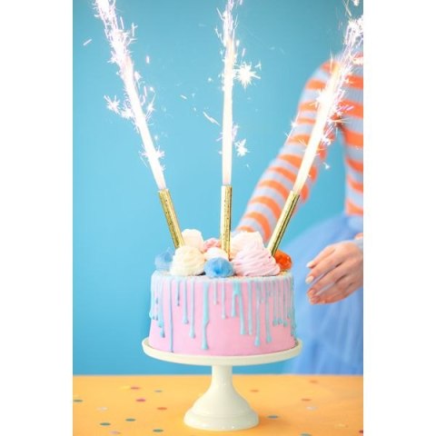 Partydeco Świeczka ozdobna FONTANNA TORTOWA Partydeco (FT-12)