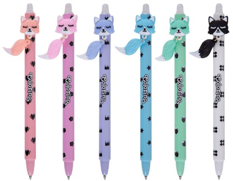 Patio Długopis wymazywalny automatyczny Foxes wkład niebieski 0,5mm Patio (01706PTR)