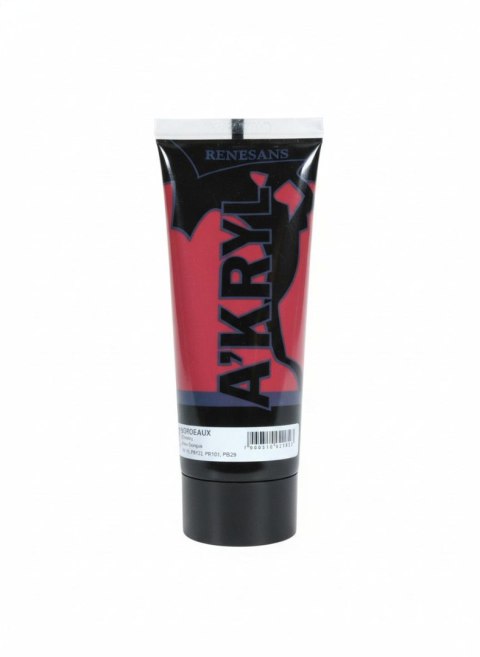 Renesans Farba akrylowa Bordowy kolor: bordowy 200ml Renesans (37)