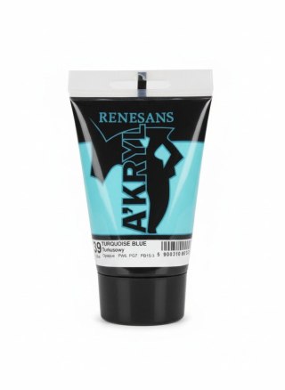 Renesans Farba akrylowa Turkusowy kolor: turkusowy 100ml Renesans (39)