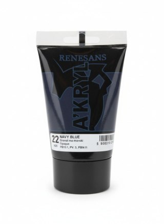 Renesans Farba akrylowa kolor: błękit morski 100ml Renesans (22)