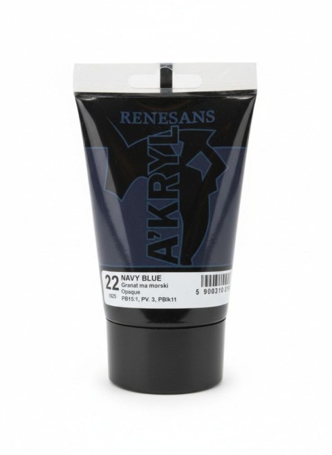 Renesans Farba akrylowa kolor: błękit morski 100ml Renesans (22)
