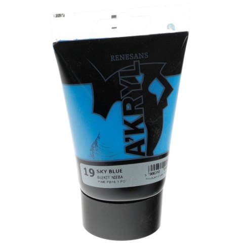Renesans Farba akrylowa satynowa kolor: błękit nieba 100ml Renesans (19)