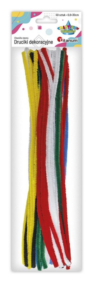 Titanum Drucik Craft-Fun Series kreatywny kolor: mix 300mm 40 szt Titanum
