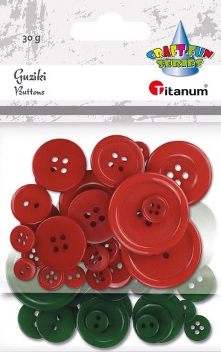 Titanum Guziki Craft-Fun Series plastikowe mix Titanum (24BR0202)