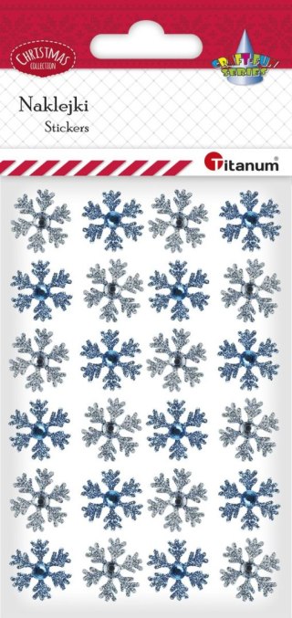 Titanum Kryształki Craft-Fun Series płatki śniegu 24 szt mix Titanum (18SQ-018)