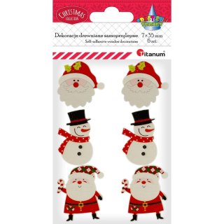Titanum Ozdoba drewniana Craft-Fun Series Boże Narodzenie samoprzylepne Titanum (AQE19118-7)