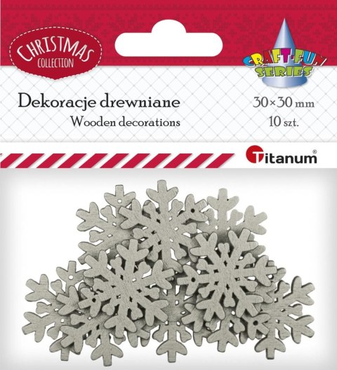 Titanum Ozdoba drewniana Craft-Fun Series Śnieżynki Titanum (WDC855)