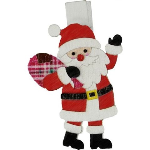 Titanum Ozdoba drewniana Craft-Fun Series klamerki XMAS Mikołaje Titanum (AQE19118-5)