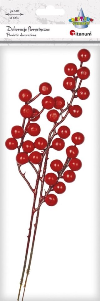 Titanum Ozdoba na piku Craft-Fun Series gałązki jarzębiny Titanum (5903714533596)