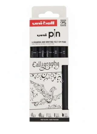 Uni Cienkopis kreślarski CALLIGRAPHY 5 szt ASPP015 wkład mix mixmm 1kol. Uni (206477)