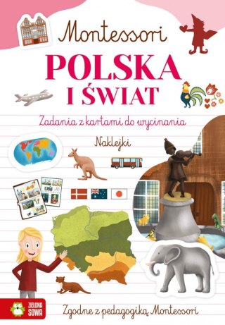 Zielona Sowa Książeczka edukacyjna Montessori. Polska i świat Zielona Sowa