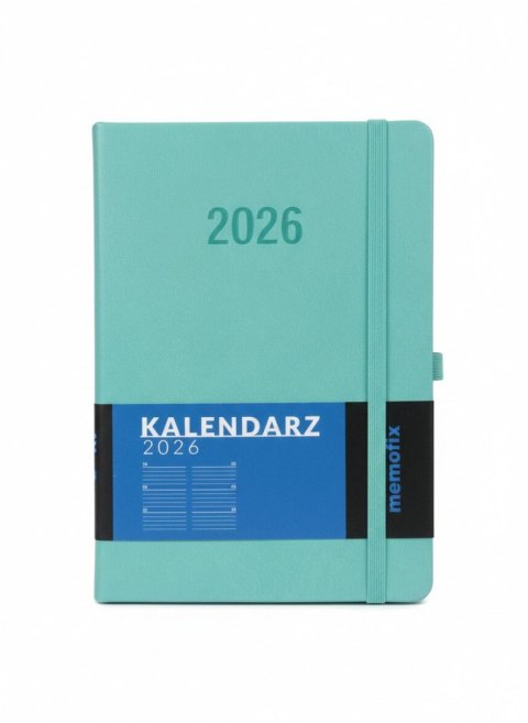 Antra Kalendarz książkowy (terminarz) 2026 MEMOFIX TDW B6 Antra (turkusowy)