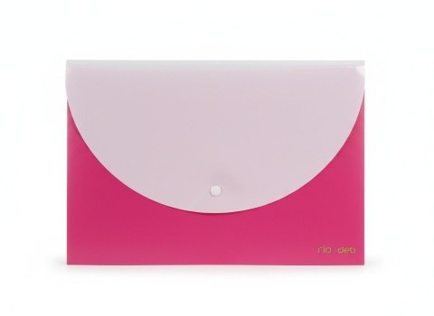 Deli Teczka plastikowa na zatrzask RIO RÓŻOWA 693520538970 A4 różowy 180 mic. Deli (E38977_PINK)