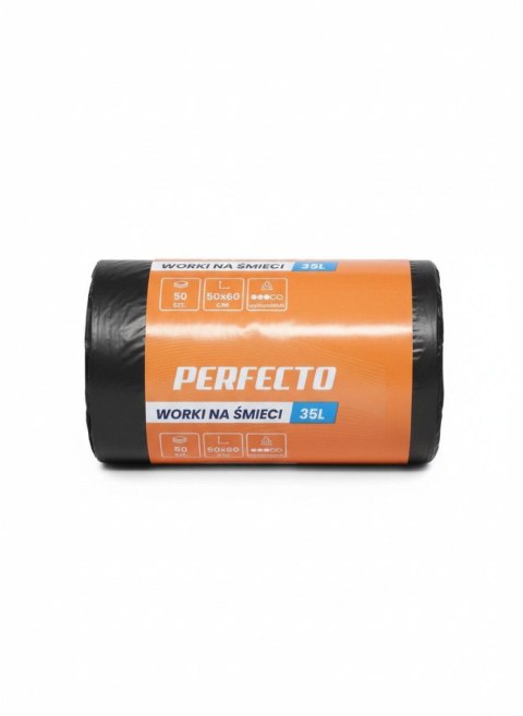 Dorplast Worki na śmieci Perfecto kolor: CZARNY 35L 50 szt Dorplast (159021)