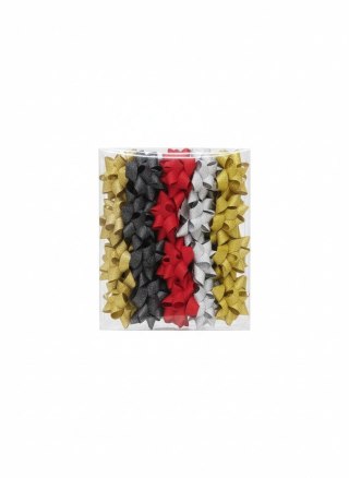 Farro Gwiazda ozdobna brokat 8 cm mix 20 szt Farro