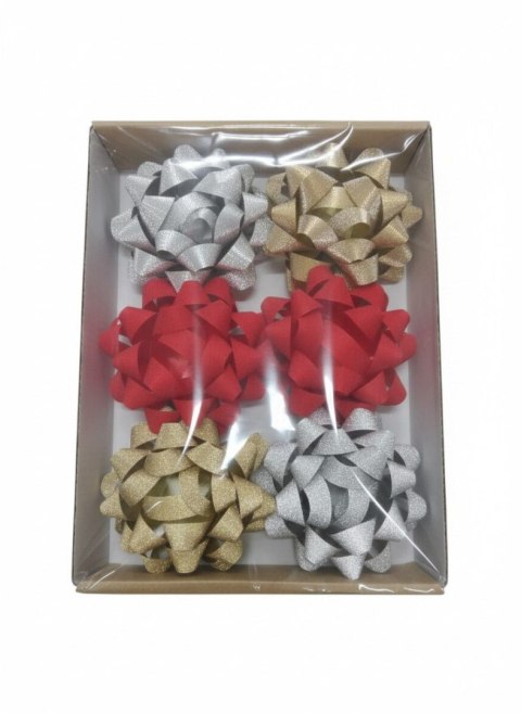 Farro Gwiazda ozdobna mega brokat 15cm mix Farro