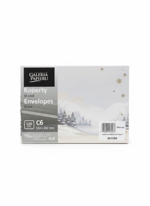 Galeria Papieru Koperta magia zimy C6 Galeria Papieru (280298) 10 sztuk