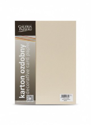 Galeria Papieru Papier ozdobny (wizytówkowy) A4 Ryps beżowy 250g Galeria Papieru (204701)