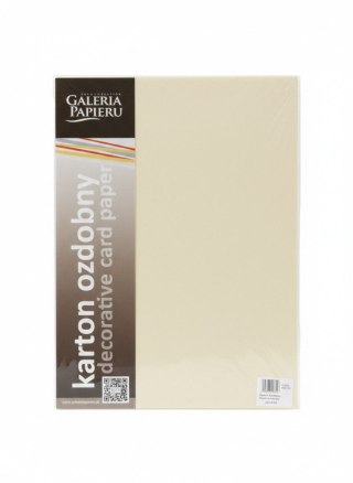 Galeria Papieru Papier ozdobny (wizytówkowy) A4 pearl kremowy kremowy 210g Galeria Papieru (205452)