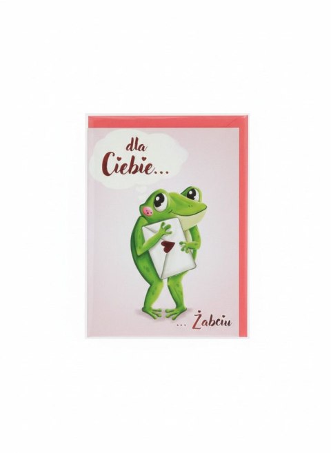 Henry Kartka składana Karnet B6 Walentynki Żabcia B6 Henry (5908451981129)