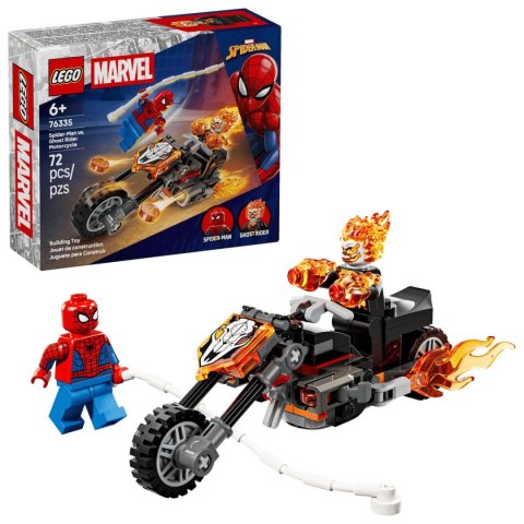 Lego Klocki konstrukcyjne Marvel Spider-Man kontra Ghost Rider na motocyklu Lego (76335)