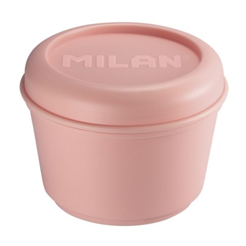 Milan Śniadaniówka Pojemnik MILAN okrągły na lunch 0,25 l z zakręcaną pokrywką różowy Milan (085112P)