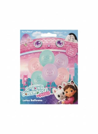 Partydeco Balon gumowy Koci Domek Gabi mix 270mm Partydeco (SB12P-347-000-6)
