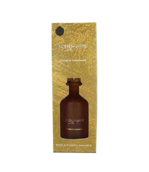Pavoncella Odświeżacz powietrza Scentchips Dyfuzor patyczkowy Balance Orange & Cedarwood 180ml Pavoncella (8716516204680)