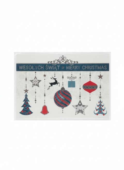 Pol-mak Kartka imieninowa składana Pol-Mak B6 z brokatem (B6B)