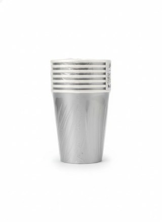 Pol-mak Kubek jednorazowy maki Srebrne, Unicolour papier 250ml Pol-mak (KM02_OG_005500)