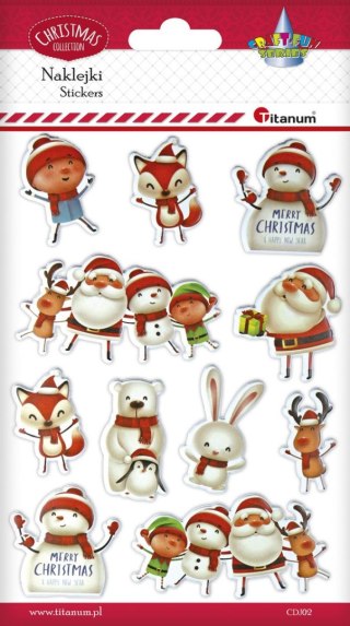Titanum Naklejki świąteczne Craft-Fun Series Boże Narodzenie wypukłe Titanum (CDJ02)