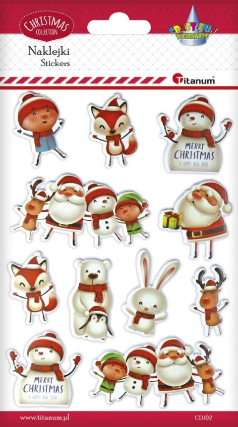 Titanum Naklejki świąteczne Craft-Fun Series Boże Narodzenie wypukłe Titanum (CDJ02)