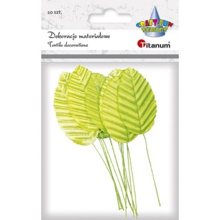 Titanum Ozdoba materiałowa Craft-Fun Series Liście na druciku jasnozielone Titanum (SY-003)