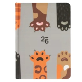 ALBI KALENDARZ TYGODNIOWY B6 kocie łapki 2026