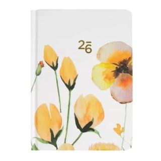 ALBI KALENDARZ TYGODNIOWY B6 żółte kwiaty 2026