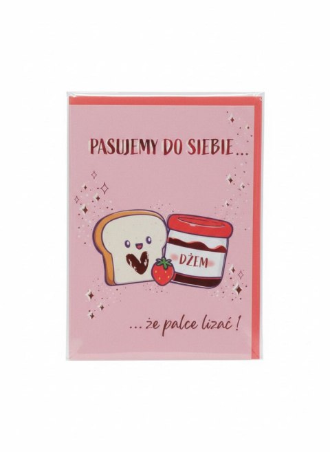 Henry Kartka składana A5 Karnet B6 Walentynki dzem z tostem Henry (5908451981228)