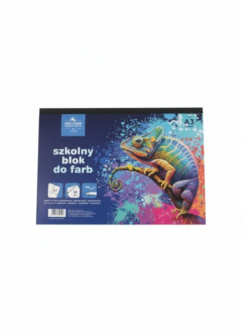 Koh-I-Noor Blok rysunkowy do farb A3 biały 180g 10k Koh-I-Noor