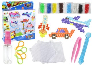 Lean Zestaw kreatywny dla dzieci Zestaw Koralików Wodnych DIY Magiczne Koraliki 8 Kolorów Środki Transportu Lean (15800)