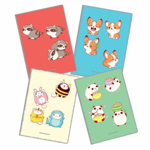 Narcissus Zeszyt A4 PP Kawaii 32k. 80g linia kolor Narcissus